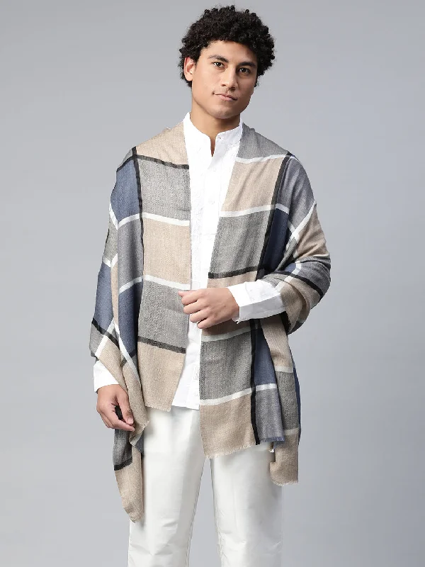 Grey Checks Men's Shawl