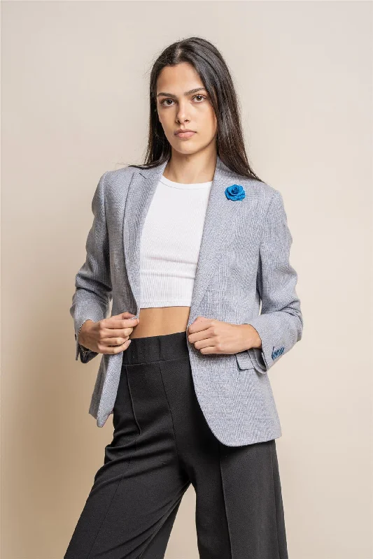 Caridi Sky Check Women's Blazer