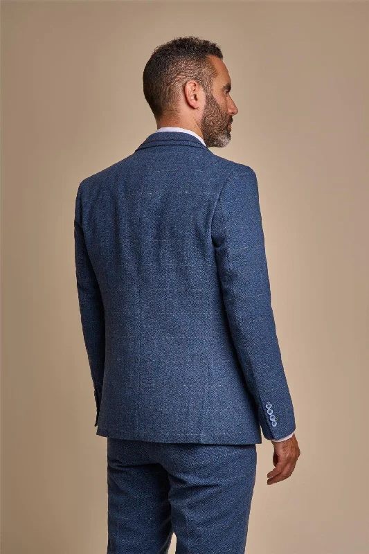 Carnegi Navy Tweed Blazer