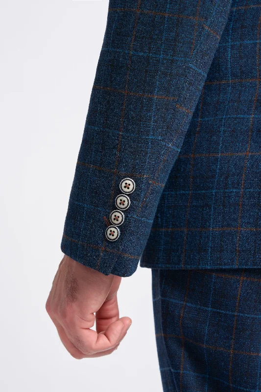 Cody Blue Check Blazer