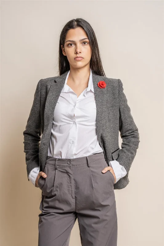 Martez Grey Womens Blazer