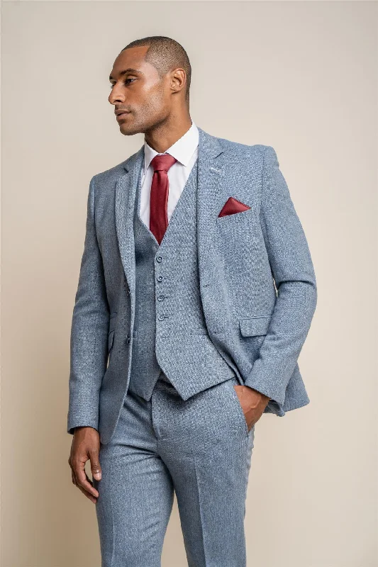 Wells Blue Tweed Blazer