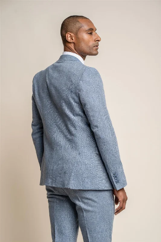 Wells Blue Tweed Blazer