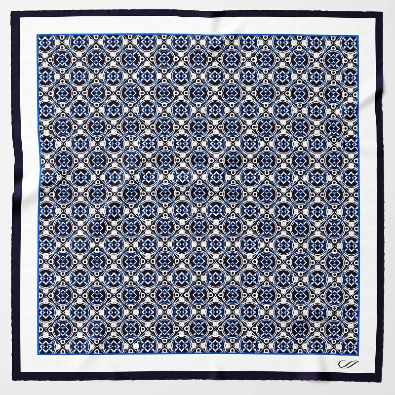 Montello - Hand Rolled Silk Neckerchief - Navy