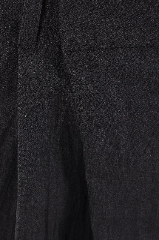 loose-fit wool blend trousers