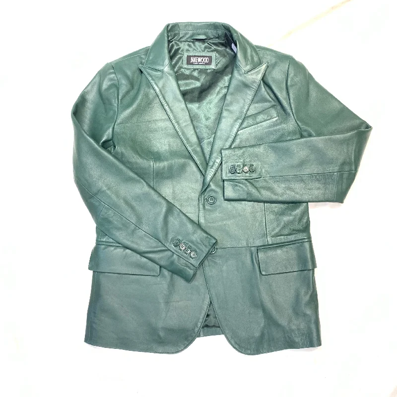 Jakewood Forest Green Lambskin Blazer