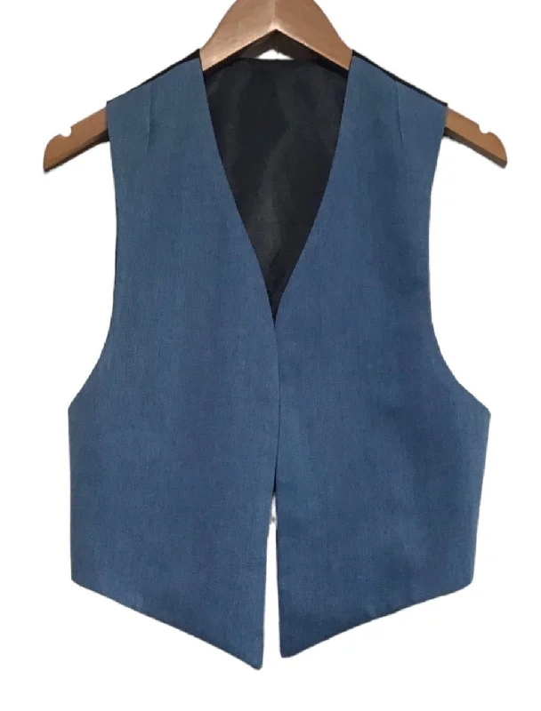 Light Blue and Black Waistcoat (Size S)