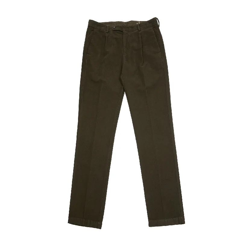 Massimo Alba Ionio2 Moleskin Trousers in Caffe