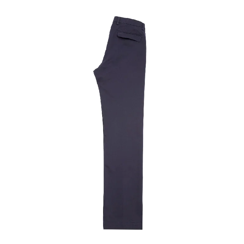 Massimo Alba Ionio2 Moleskin Trousers in Dark Blue