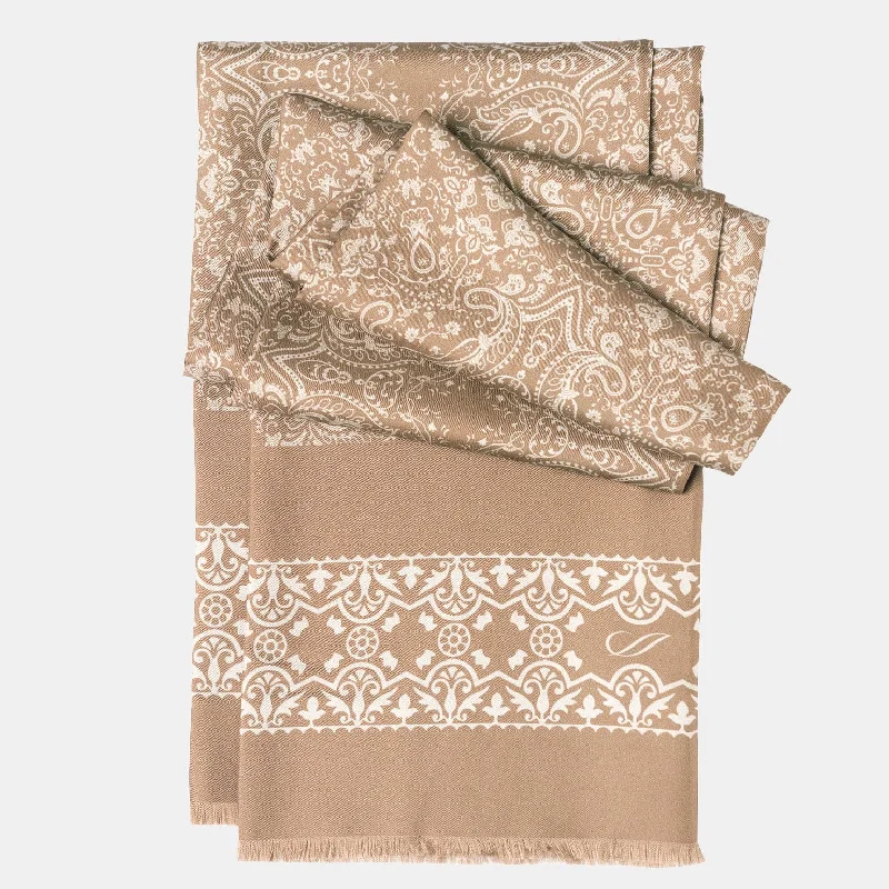 Ruffino - Silk Scarf - Beige