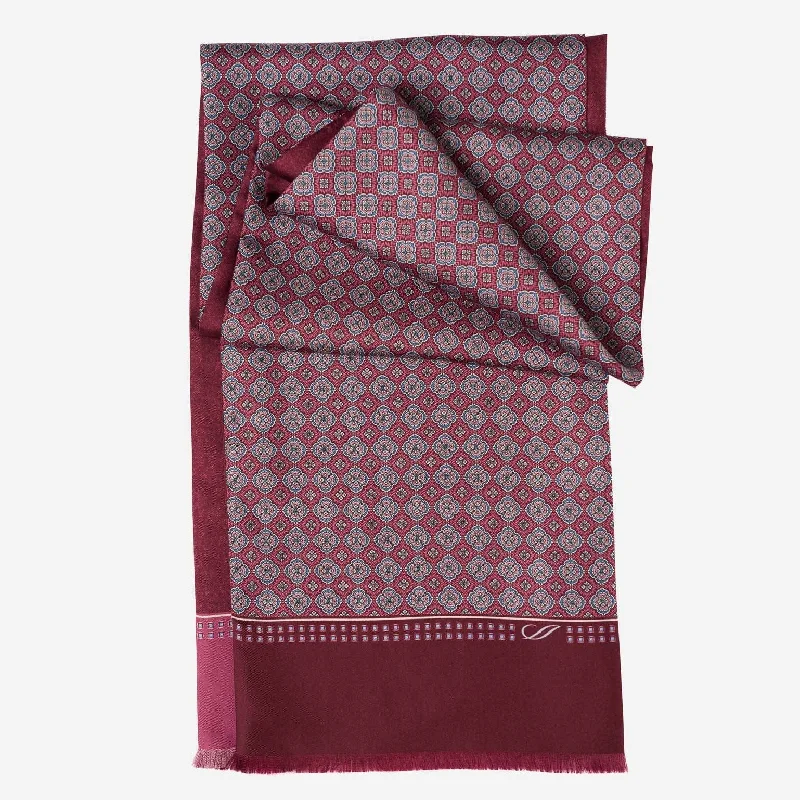 Palazzo - Silk Scarf - Claret Red