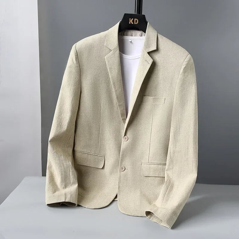 Men's COTTON Linen Casual Blazer ,Slim Fit Suitable