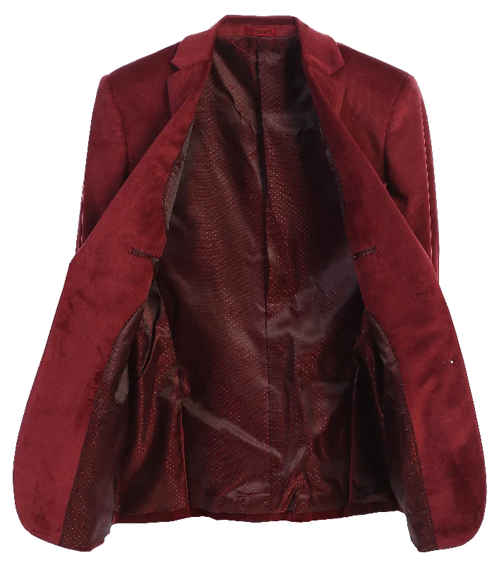 Men's Formal Ultra Soft Velvet Blazer Jacket