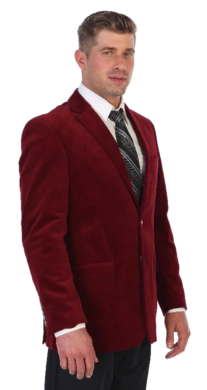 Men's Formal Velvet Blazer Jacket