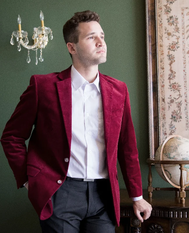 Men's Formal Velvet Blazer Jacket