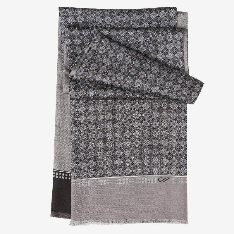 Palazzo - Silk Scarf - Charcoal