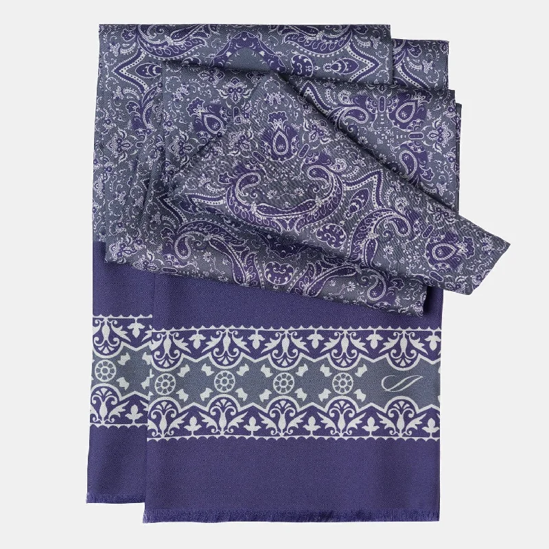 Ruffino - Silk Scarf - Indigo Blue