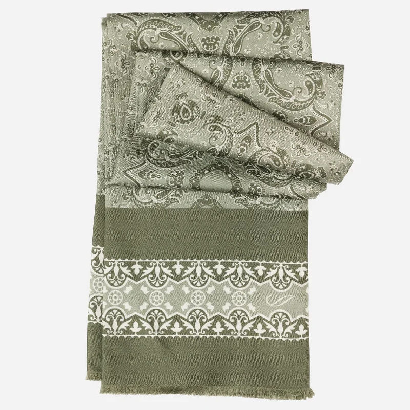 Ruffino - Silk Scarf - Sage Green