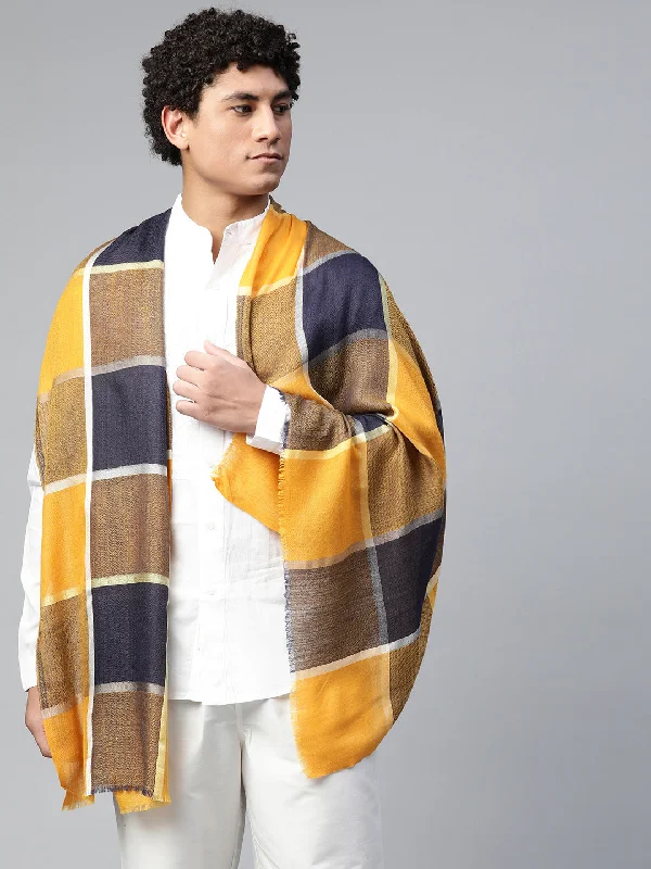 Multi colour Checks Men Shawl