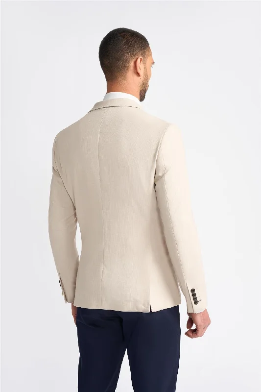 Romeo Double Breasted Beige Blazer