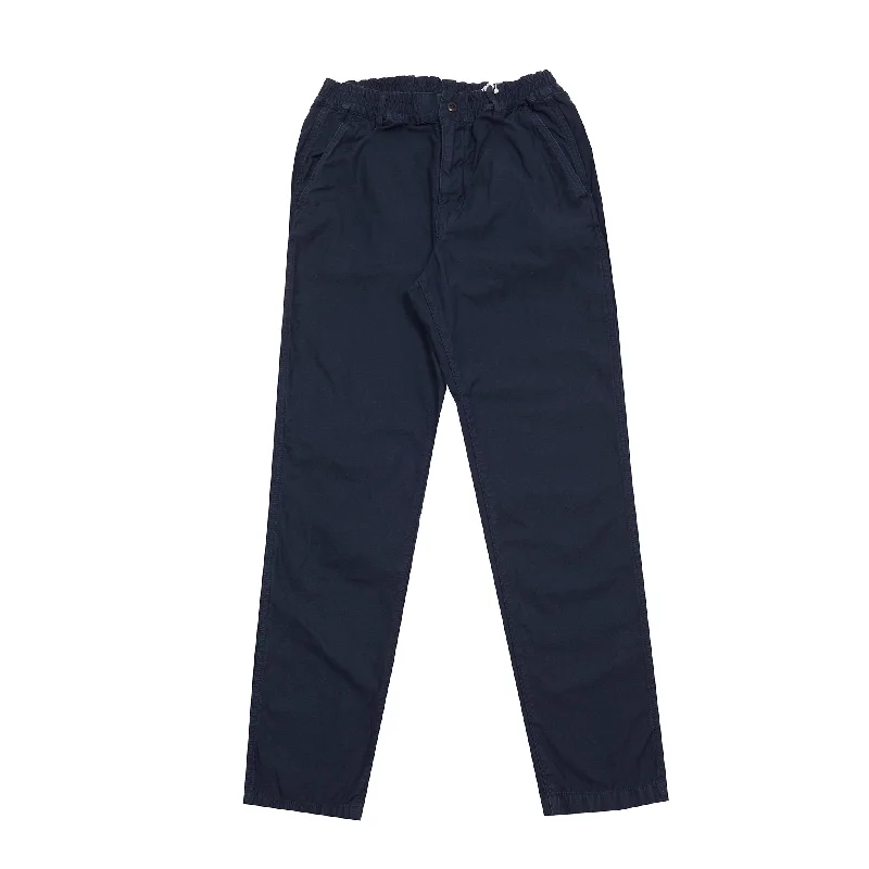 Sage De Cret Cotton/Linen Tapered Pants in Navy