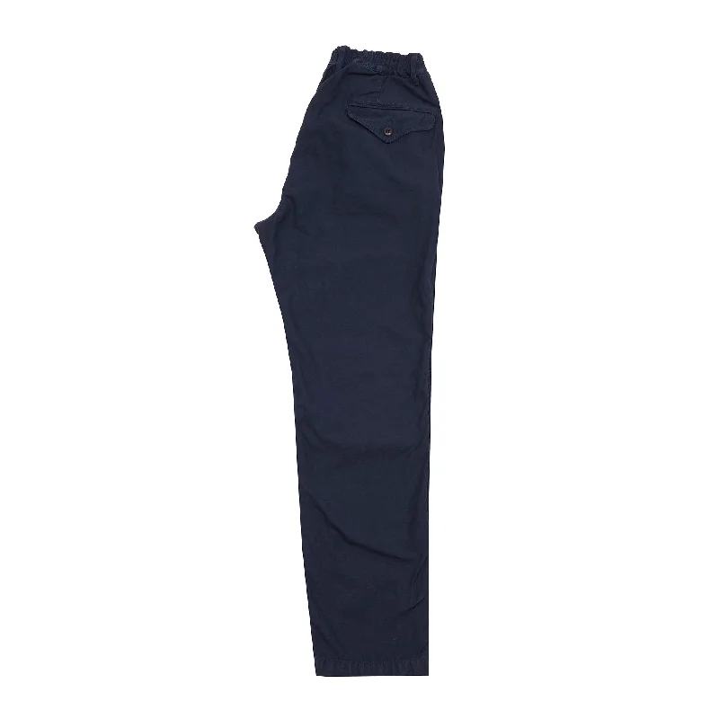 Sage De Cret Cotton/Linen Tapered Pants in Navy