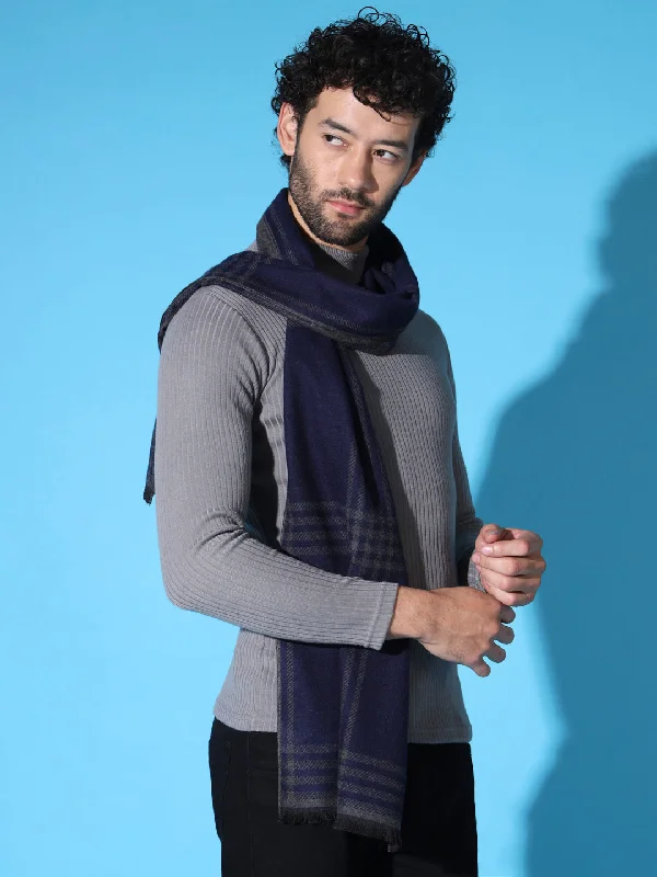 Cashmere Wool Striped Men Muffler