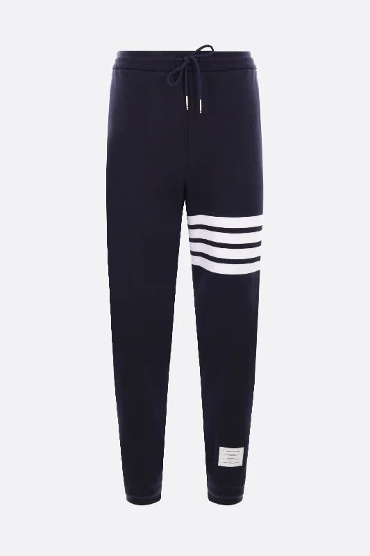 4-bar jersey joggers