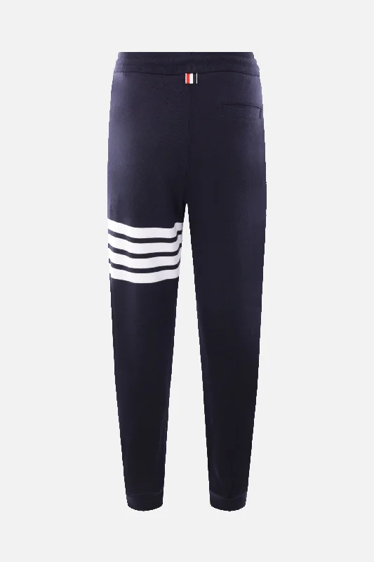 4-bar jersey joggers