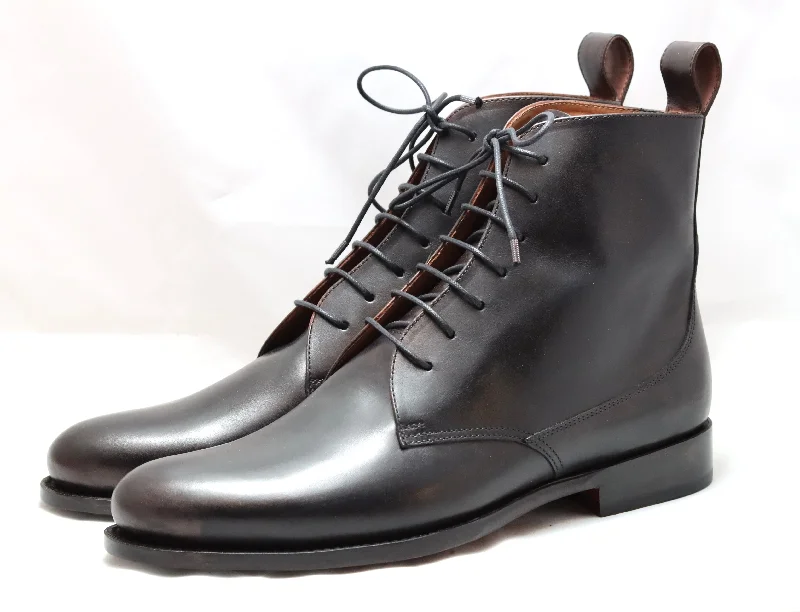 Heel cap derby Boot  | black brown | calf