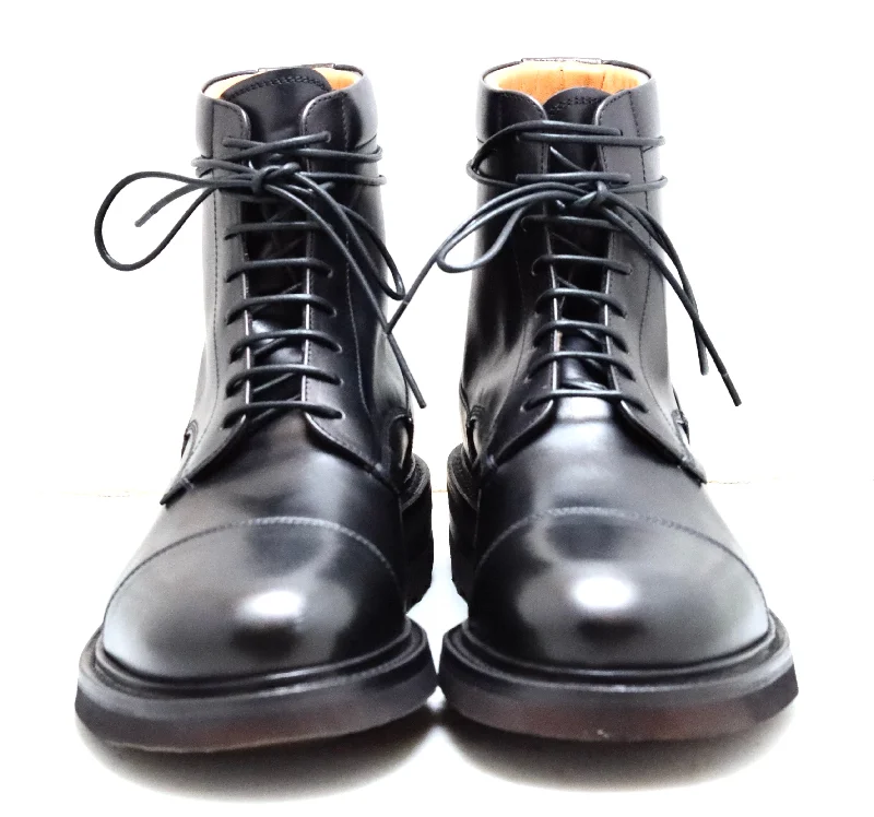 Toe cap derby Boot  | Black | calf