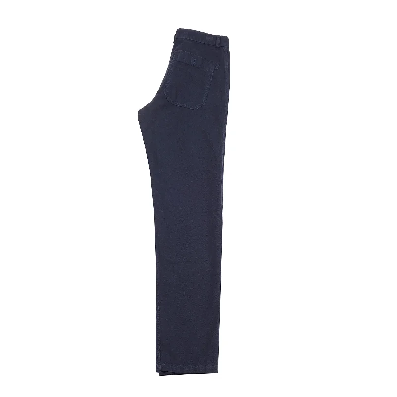 Vetra 2P55/256 Brushed Canvas Cotton Trousers in Navy