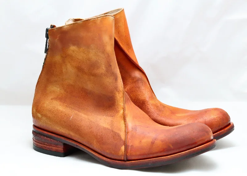 Zip Back Boot  |  Cognac cordovan