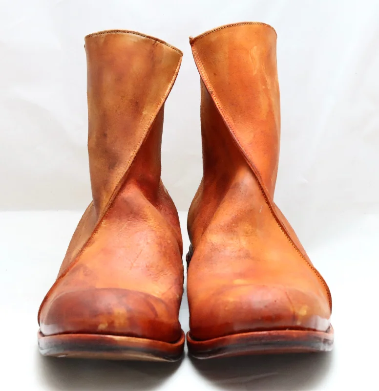 Zip Back Boot  |  Cognac cordovan