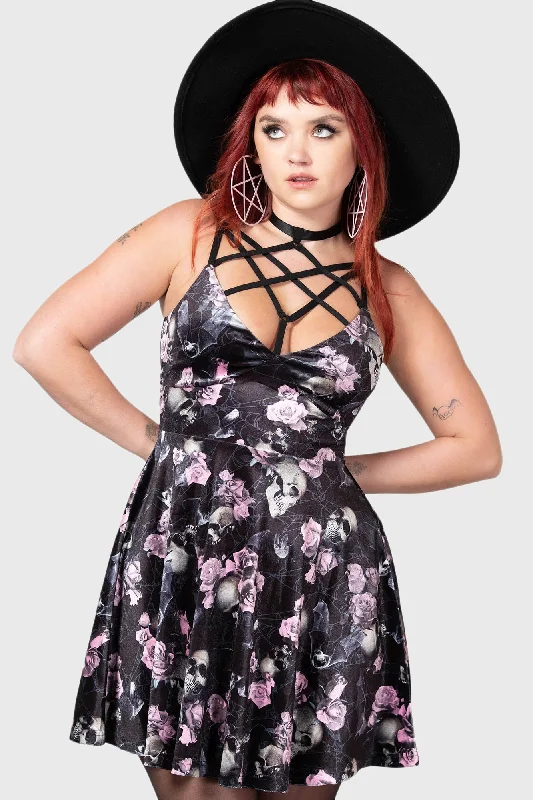 Magica Skater Dress [BLACK/PINK]