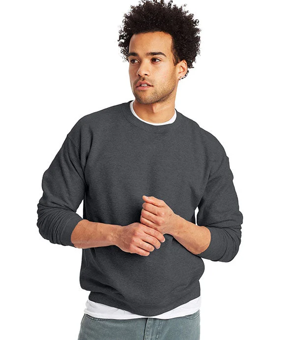 P160 - Hanes Adult ComfortBlend® EcoSmart® Crewneck Sweatshirt | Charcoal Heather