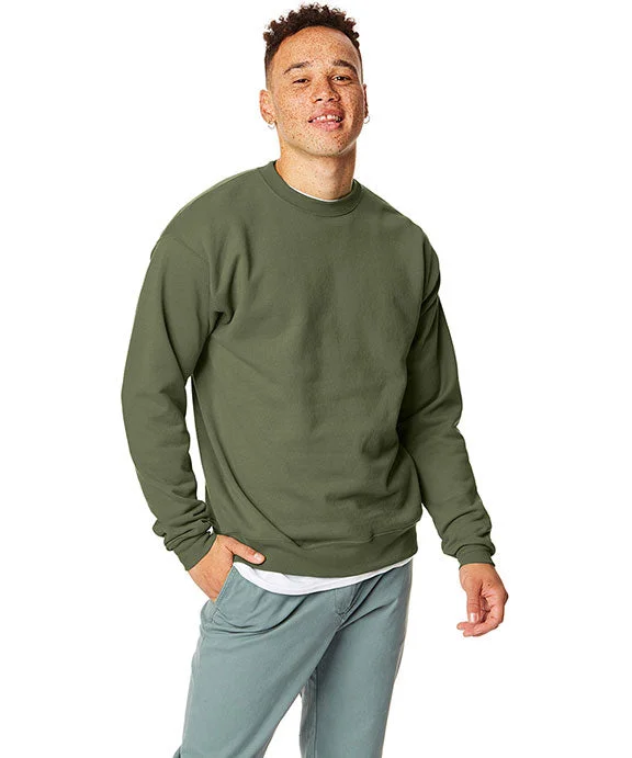 P160 - Hanes Adult ComfortBlend® EcoSmart® Crewneck Sweatshirt | Fatigue Green