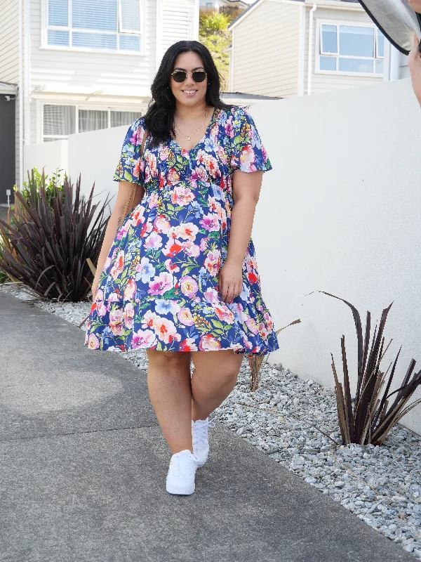 Sunday Boho Briar Dress Navy Floral