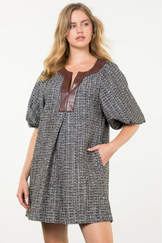 Naomi Tweed Mini Dress