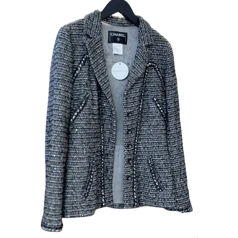 Monochrome Tweed Jacket (Pre-loved)