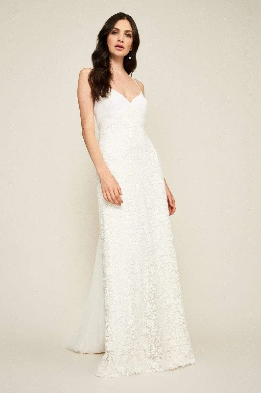 Tadashi Shoji - Miramar Cross Back Lace Gown