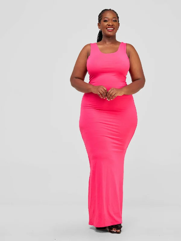 Tuli Kira Maxi Bodycon Dress - Pink