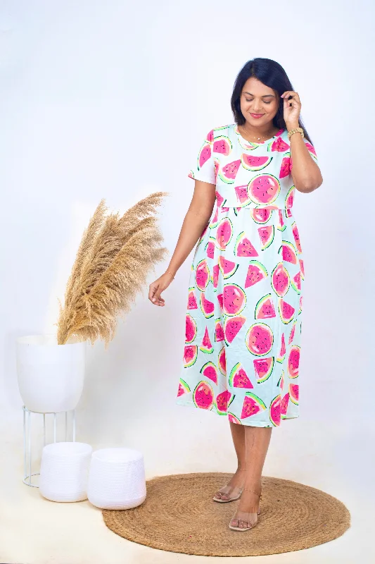 Midi Watermelon Light Weight dress